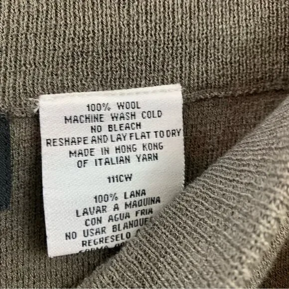 Eileen Fisher Wool Knit Pull-Up Gray Pants - Picture 3 of 6